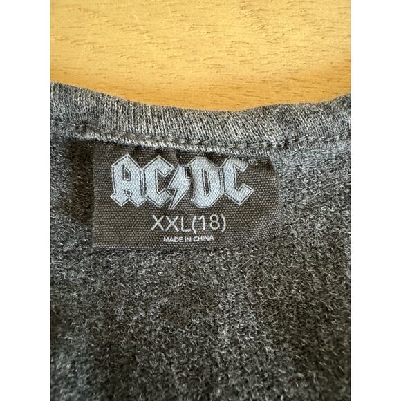 ACDC Juniors XXL (18) Overall Shirt Tank Dress with Pockets Washed Black NWOT - Picture 3 of 5